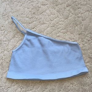 one shoulder strap crop top